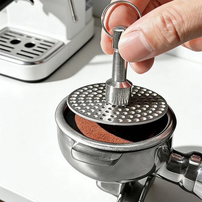 Magnetic Espresso Puck Screen for 51/55/58mm Coffee Filters - Durable Stainless Steel