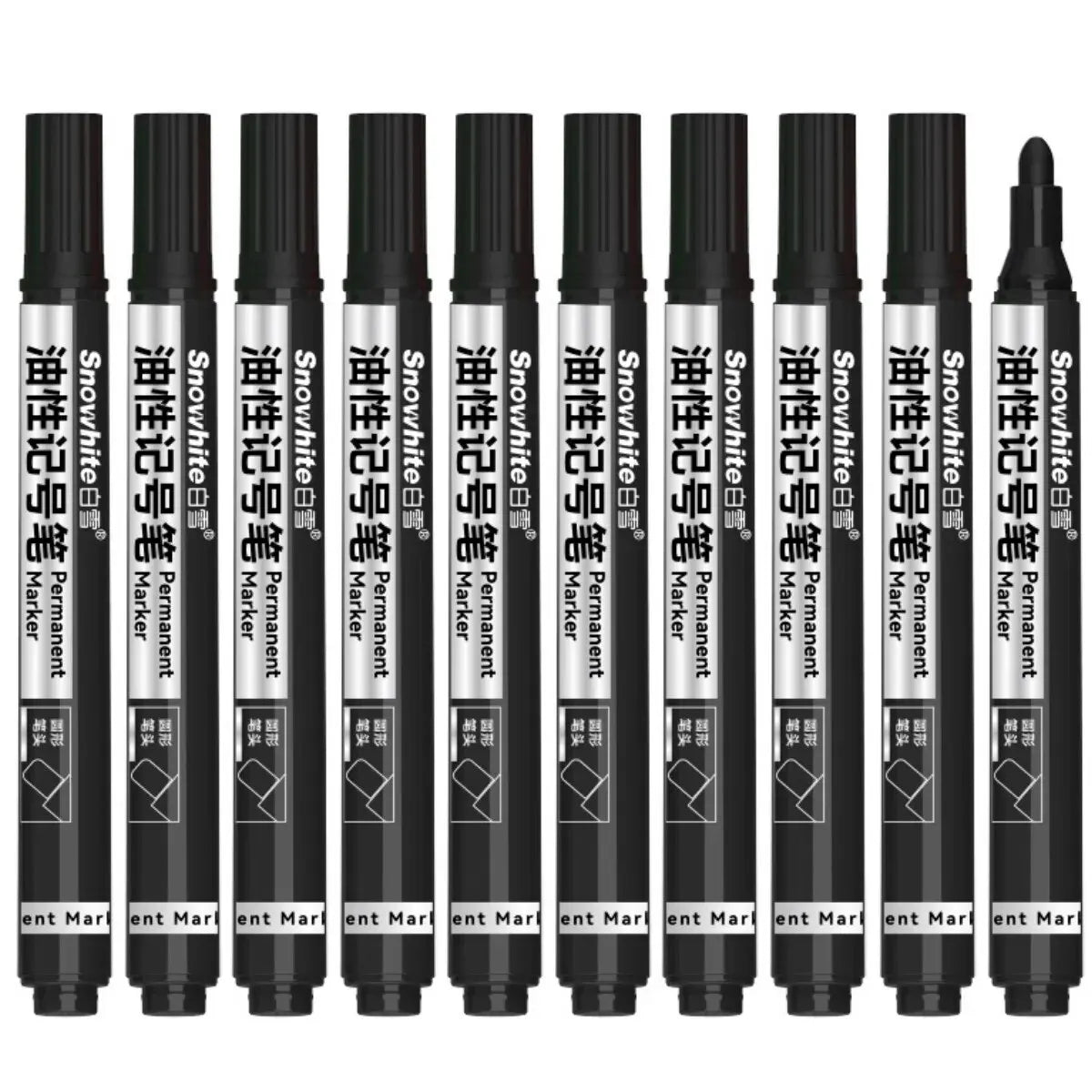 Oil-Based Paint Markers Set - Waterproof & Quick Dry for Rock, Wood, Fabric, Glass