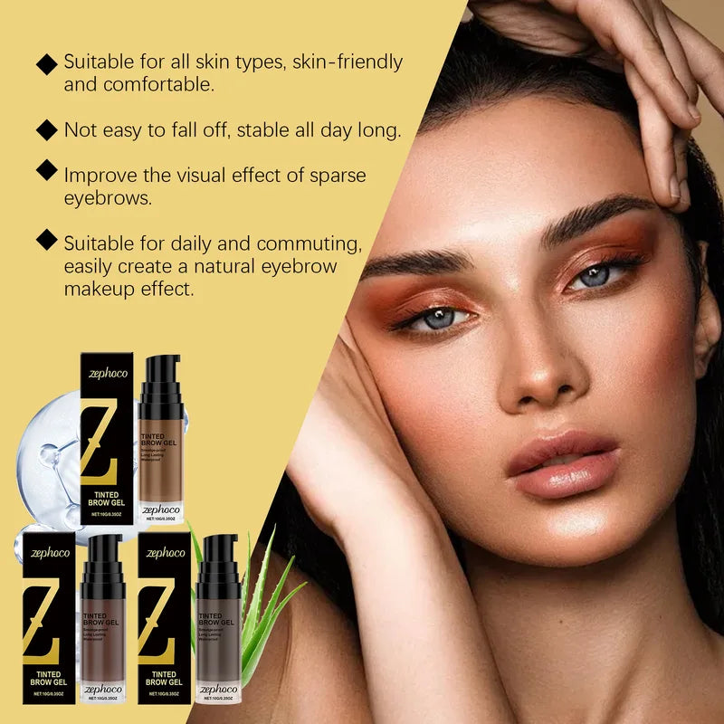 Waterproof Brow Dye Gel Cream - Long Lasting & Smudgeproof Eyebrow Makeup