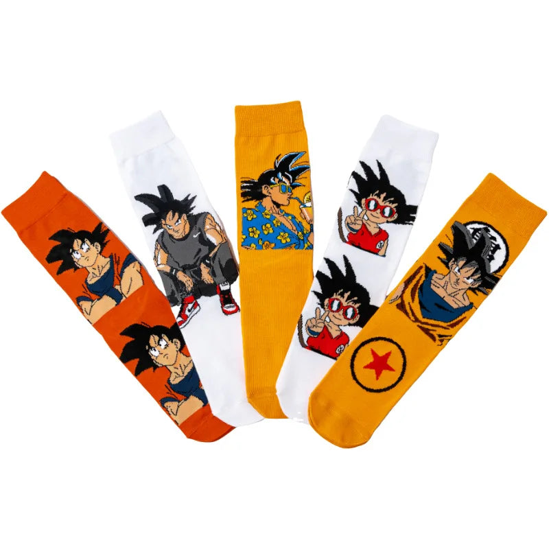 Anime Street Style Crew Socks Men Women Casual Funny Yoga Cycling Socks