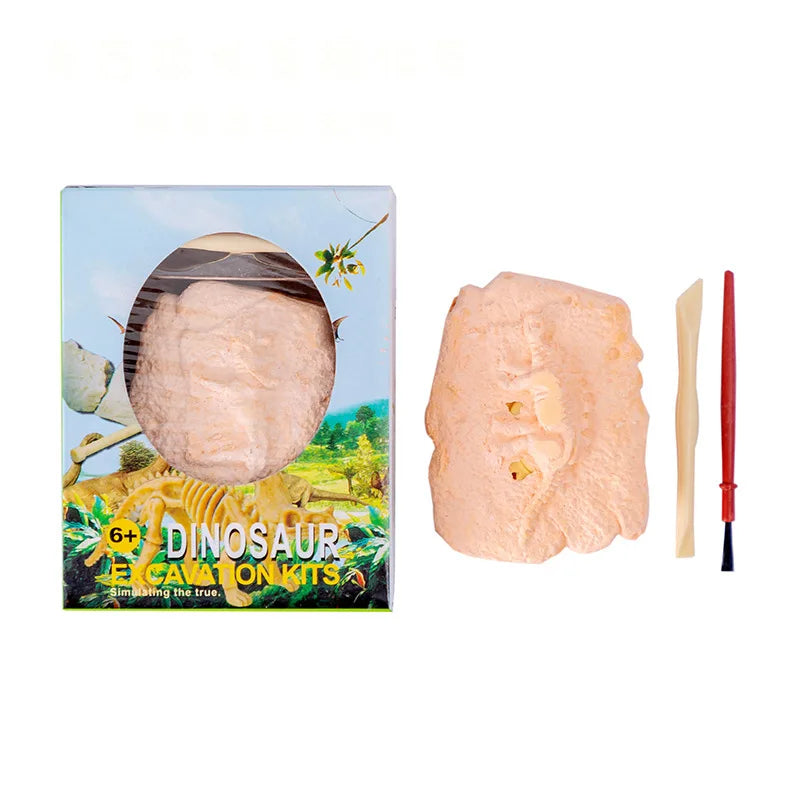 Dinosaur Fossil Excavation Kit for Kids - Archaeological Dig Toy Model Gift