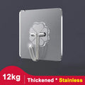 Self-Adhesive Wall Hook Set for Pictures Keys and More - Clear & Durable