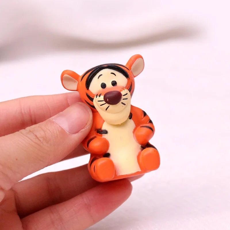 10pcs Cartoon Winnie The Pooh Action Figures Set Toys for Kids - Plush Doll Gift