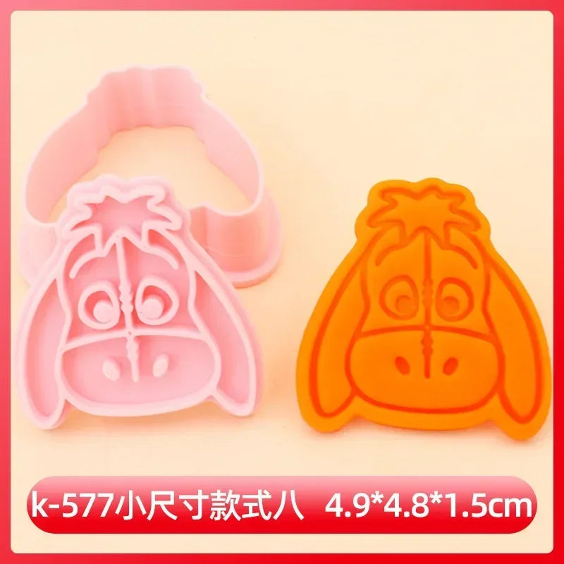 3D Cartoon Winnie The Pooh Cookie Cutter Set for Baking & Clay Crafting