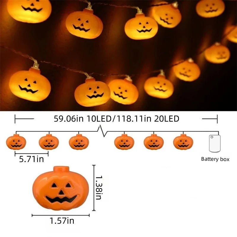 LED String Lights 1.5M Halloween Battery Box Light Decoration Indoor Outdoor