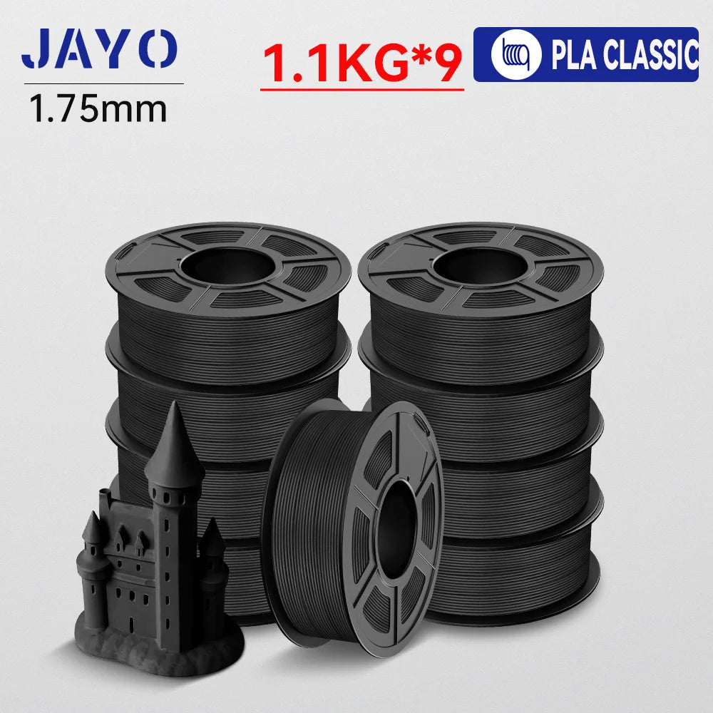 3D Printer Filament Set - PETG, PLA, Plus 1.75mm No Bubble Non-Toxic