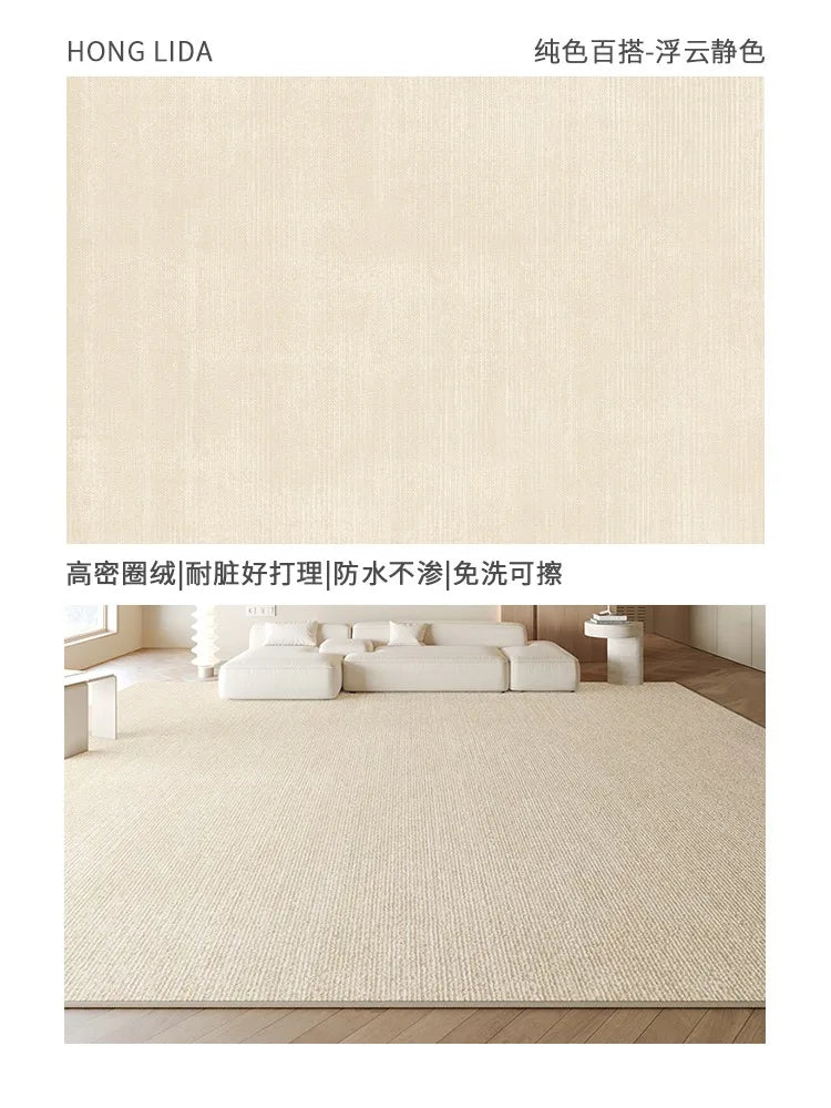 Large Living Room Carpet with Non-Slip, Dirt-Resistant Floor Mat for Bedroom & Home Decor