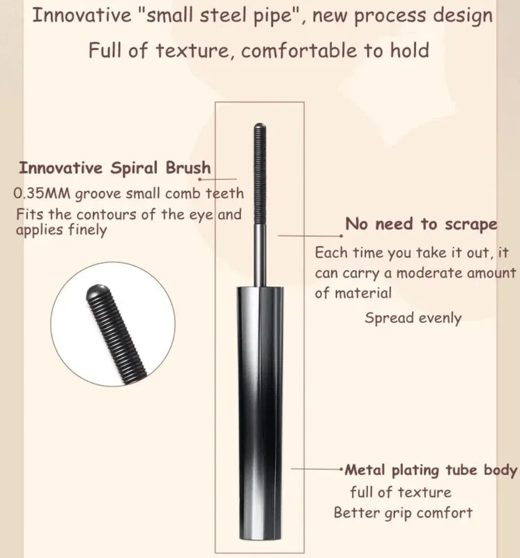 Waterproof Lengthening & Curling Mascara - Natural Long Lasting Eye Makeup