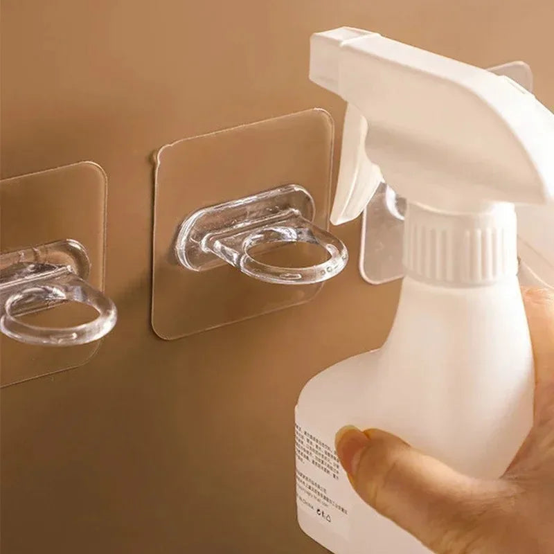 Heavy Duty Self-Adhesive Transparent Wall Hooks 10-50pcs for Kitchen Bathroom Door