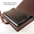 7Pcs Makeup Brush Set with Cosmetic Bag - Powder Blush Foundation Eye