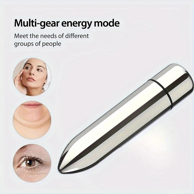 Portable Vibrating Facial & Eye Massager for Skin Absorption & Relaxation