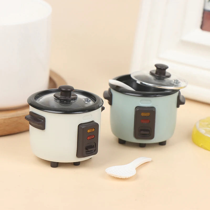 Mini Dollhouse Rice Cooker Kitchen Decor Accessory 1:12 Scale