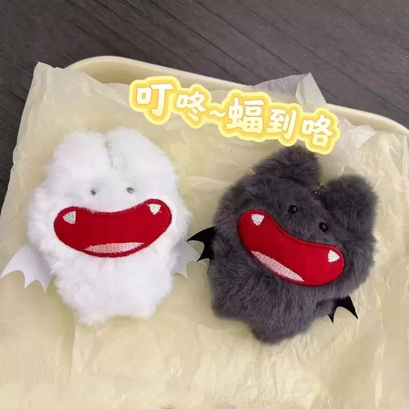 Halloween Demon Bat Plush Toy Keychain Bag Pendant - Festive Gift, Multiple Colors