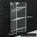 Pegboard Wall Organizer with Shelves for Office & Study Room - Tool-Free, Scratch-Resistant, Easy to Install