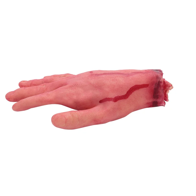 Realistic Bloody Severed Arm Halloween Prop Life Size Fake Hand 19x10.5cm