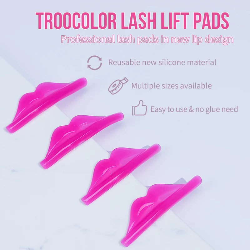 Silicone Eyelash Perming Pad Set - Lash Lift Shield Eyelash Curler Tools