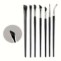 7-Piece Eye Makeup Brush Set with Ultra-Thin Eyeliner & Eyebrow Brushes