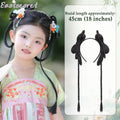 Women’s Braided Bun Hair Wig with Hair Extension & Headwear - Ancient Style