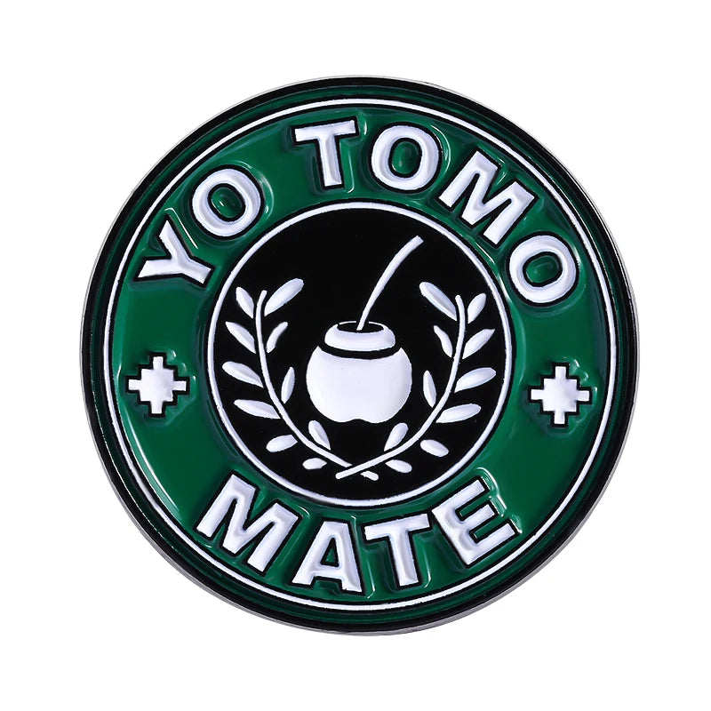 Cute Capybara Drinking Yerba Mate Enamel Pin - Custom Lapel Badge Jewelry Gift