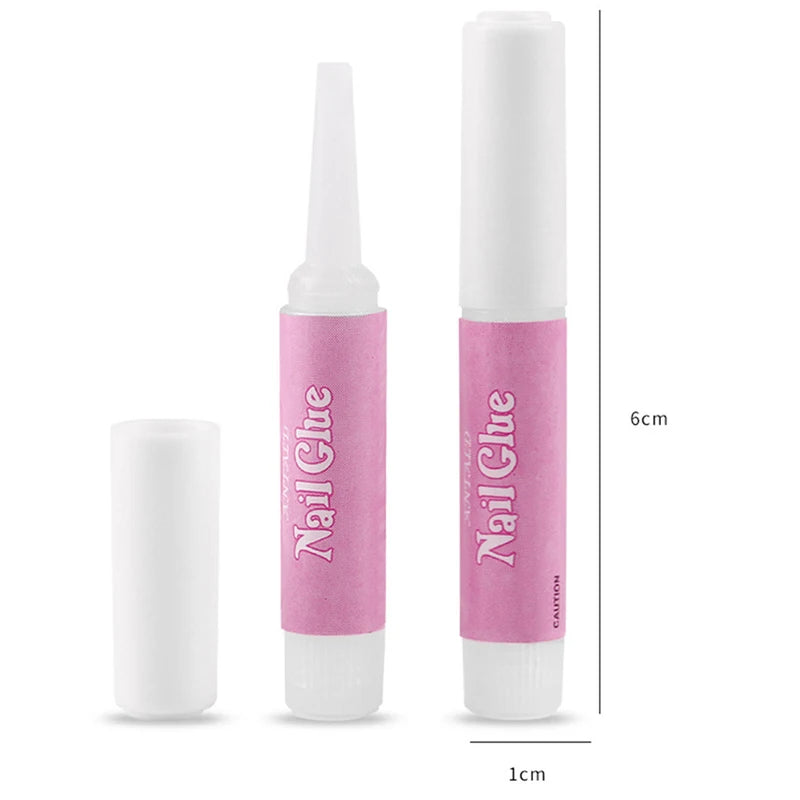 50 Pieces Nail Glue for Acrylic & False Nails - Strong Bond, Quick Adhesive