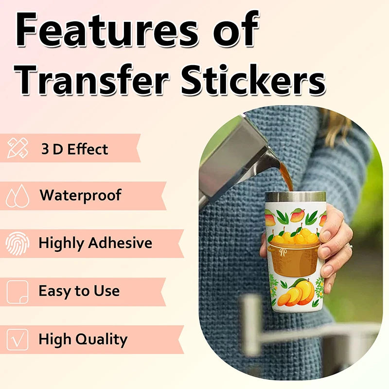 Fantasy Wizard Icon UV DTF Wraps for 16oz Cups Waterproof Decals - Multiple Colors