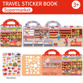 Kids' Reusable DIY Sticker Book Multi-Theme Bubble & Jelly Stickers Portable Montessori Toy Gift