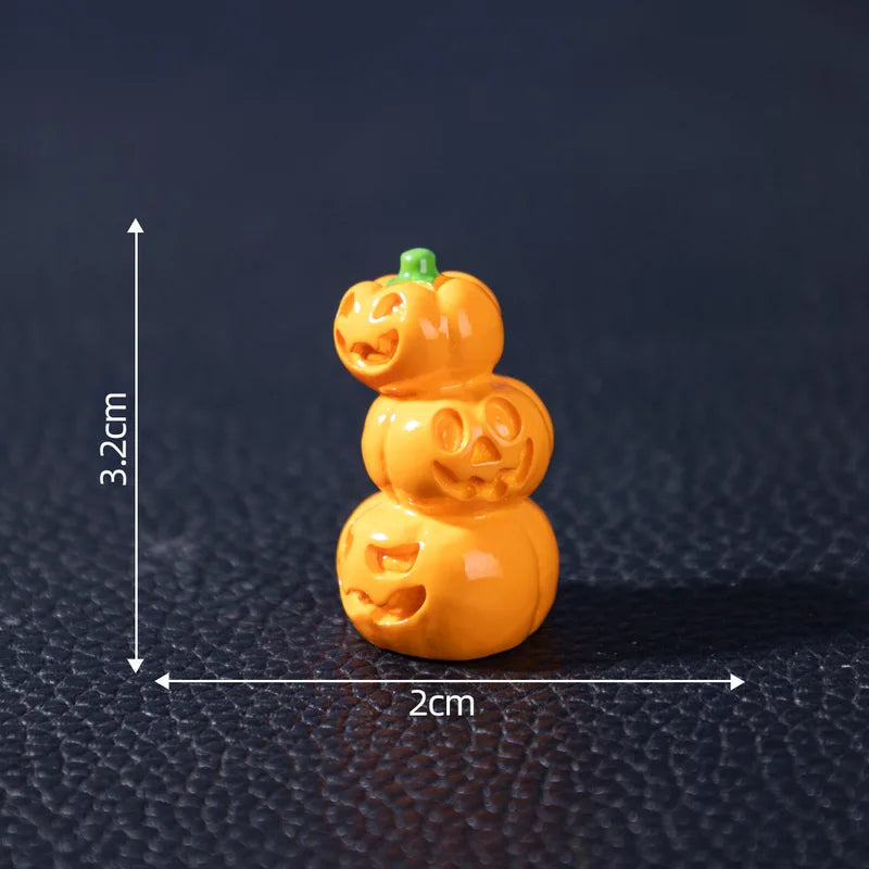 Halloween Pumpkin Ghost Spider Resin Pendants Set for DIY Jewelry & Decorations – Multi-Color Variants