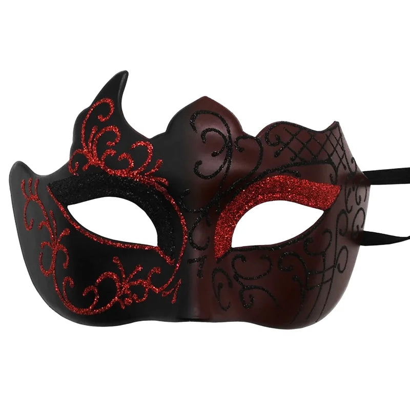 Men's Masquerade Mask with Elastic Straps for Carnival & Parties