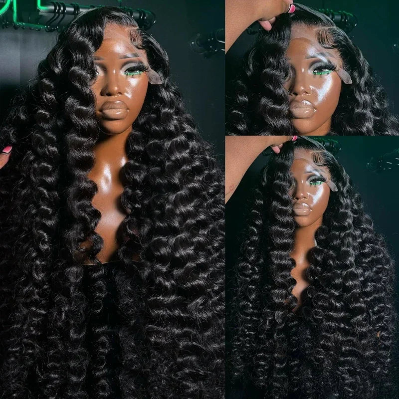 Loose Deep Wave HD Lace Front Wig 28-32 Inches Brazilian Remy Human Hair