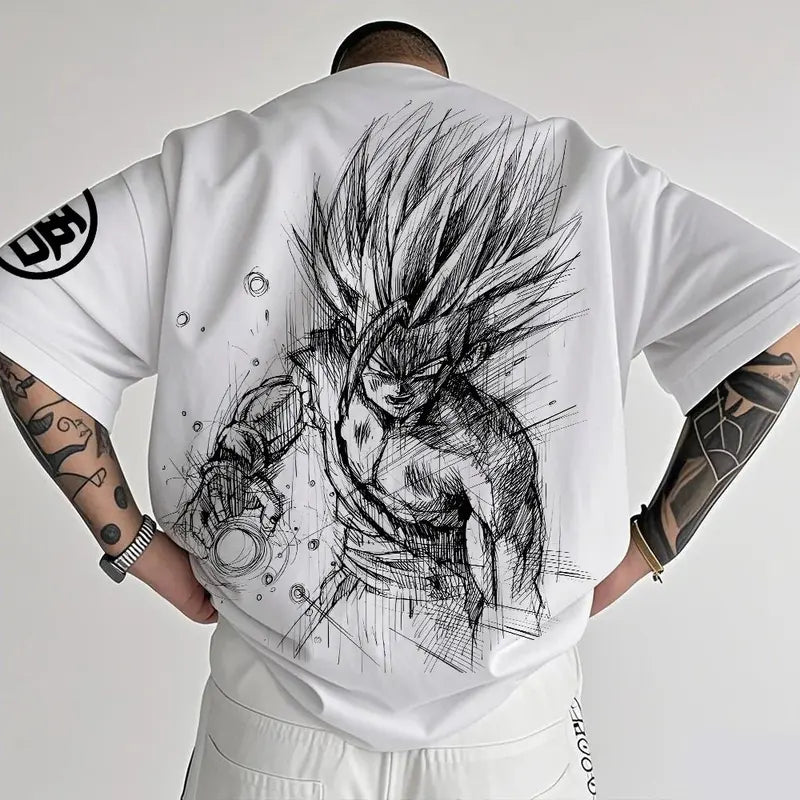 Dragon Ball Animation T-Shirt for Men and Kids - Summer Casual Short Sleeve Top