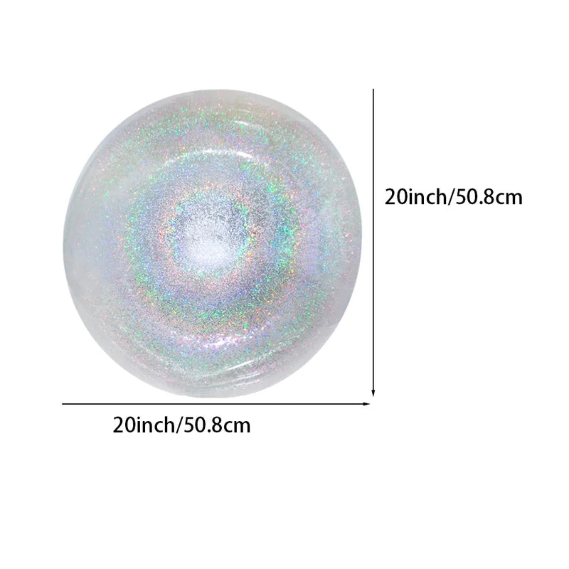20-Inch Glitter Bobo Balloons for Celebrations and Party Decor - 2 Pack