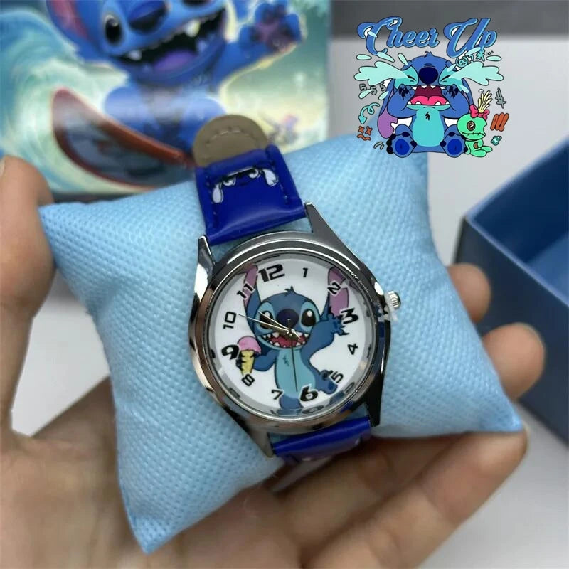 Children's Cartoon Watch Surprise Blind Box Gift with PU Leather Strap