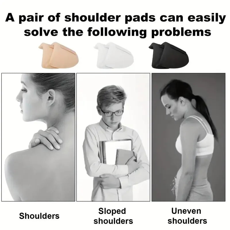 6-Piece Breathable Thickened Sponge Shoulder Pads for Dresses & Jackets - Unisex