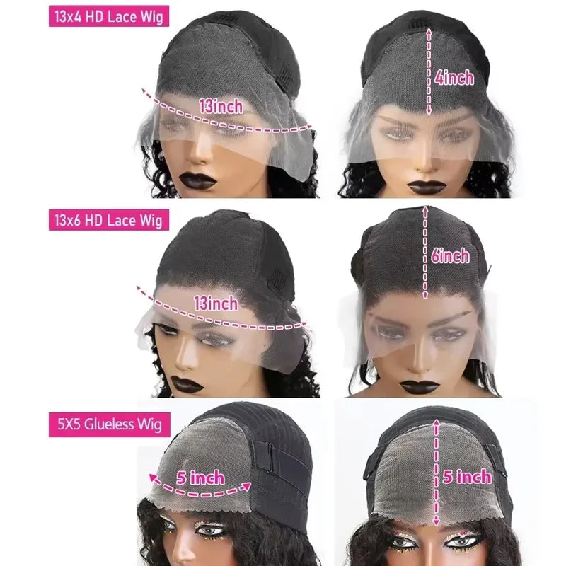 Loose Deep Wave HD Lace Front Wig 28-32 Inches Brazilian Remy Human Hair