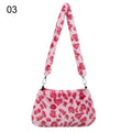 Women’s Animal Print Faux Fur Shoulder Bag Crossbody Messenger Purse