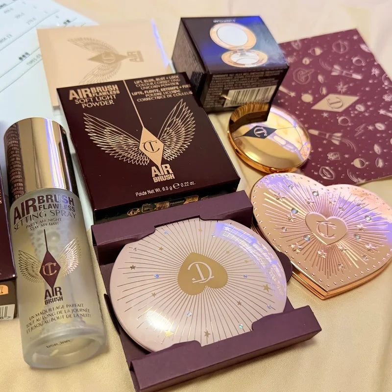 Charlotte Tilbury Pillow Talk Soulmates Face Palette Heart Shape Pink Corrector Matte Blush Limited Edition Brightening Makeup