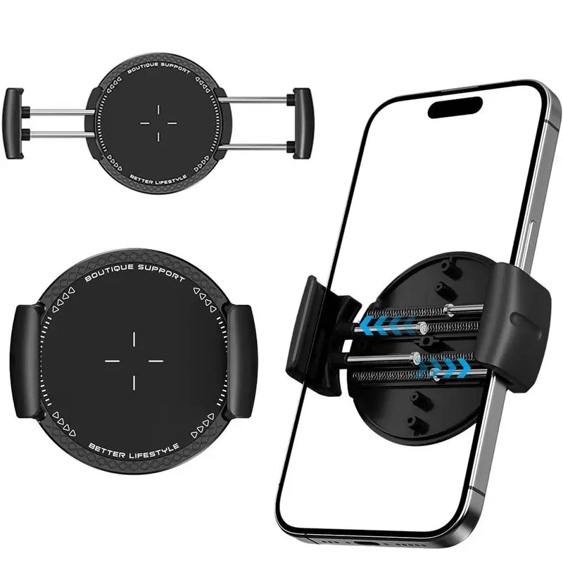 Magnetic Car Phone Holder Mount for iPhone Samsung - Universal Strong Clamp