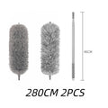 Extra-Long Retractable Duster with Bendable Head, Washable Dust Brush for High Ceilings and Furniture