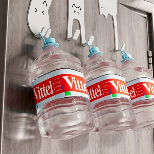 1/6 Piece Over-the-Door Hook Set - No-Drill Storage Rack for Kitchen & Closet