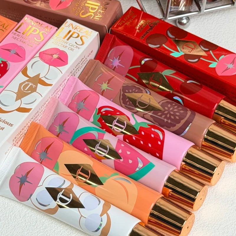 Fruit Flavored Lip Gloss and Lip Balm Set - Jelly Series for Hydrating Lip Care