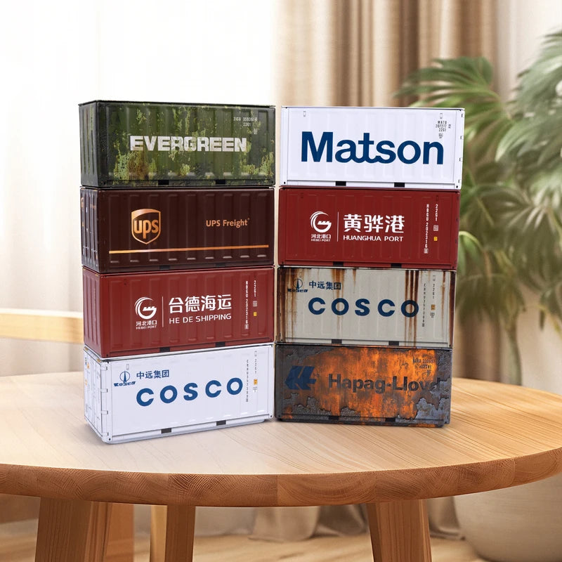 Mini Industrial Style Storage Boxes 4pcs Set - Retro Iron Desktop Decor