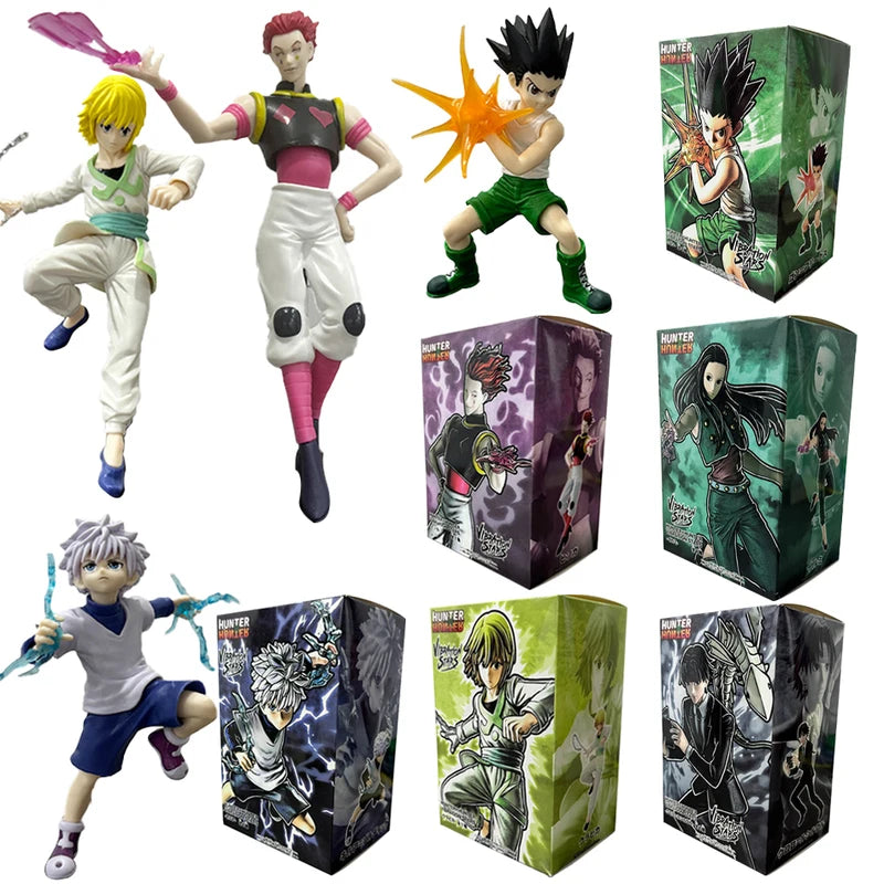 Anime Action Figure Collection - Gon Alluka Chrollo Kurapika PVC Toy Set