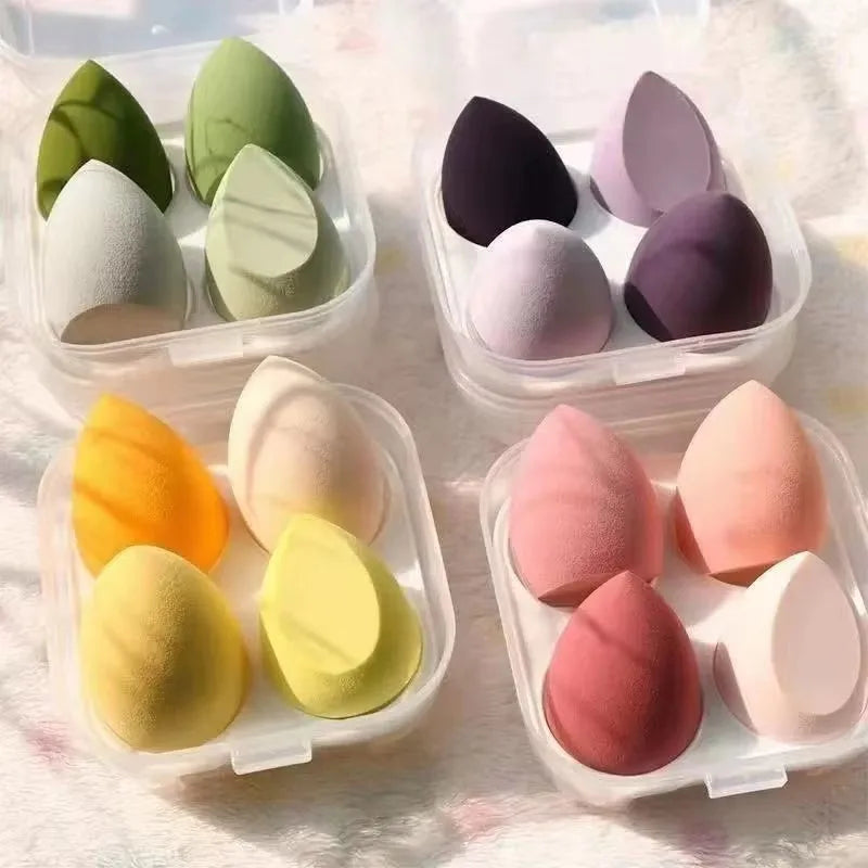 Set of 4/8/12 Makeup Sponge Blenders Beauty Egg Cosmetic Puffs for Flawless Foundation
