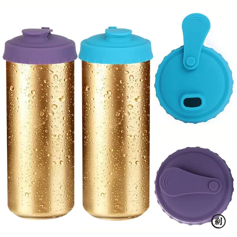 Reusable Silicone Soda Can Lid - Fit Standard Cans for Drinks & Beverages