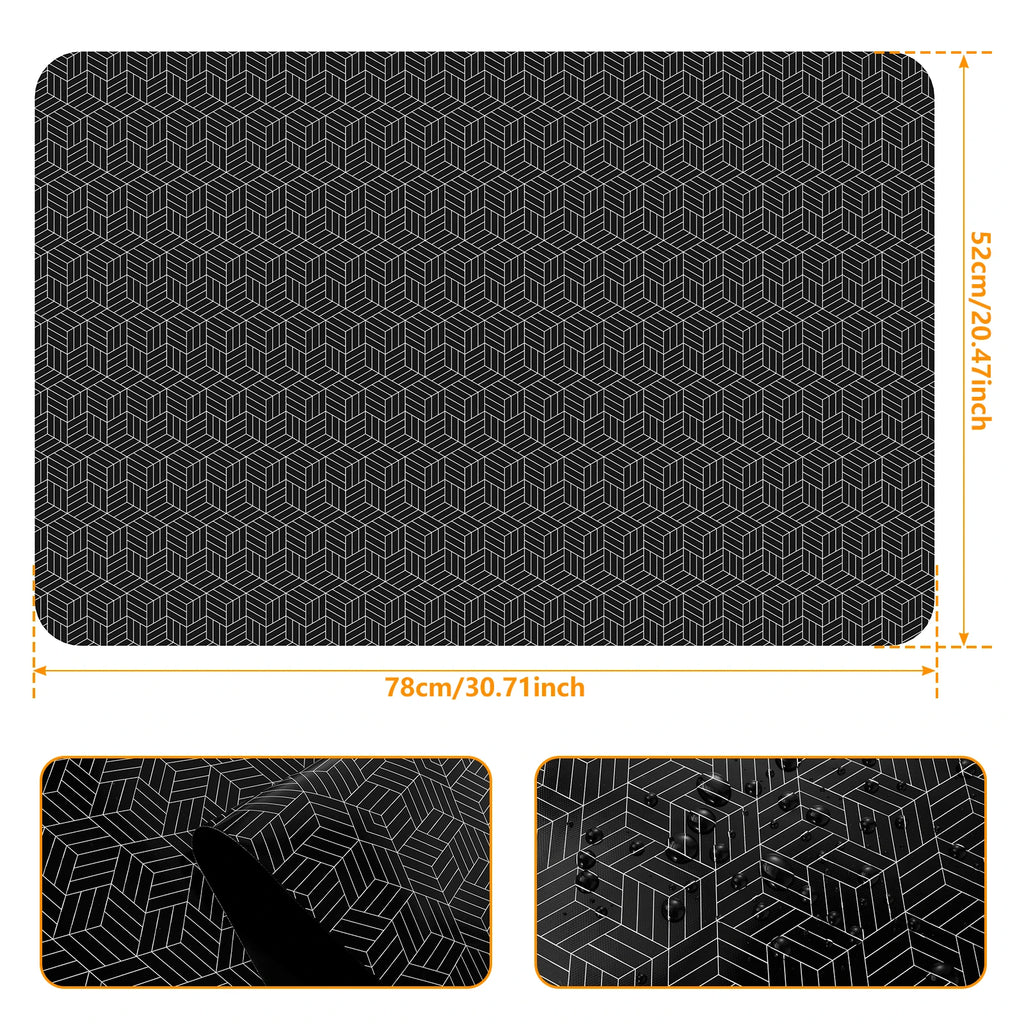 Induction Cooktop Protector Mat Silicone Anti-Scratch Non-Slip Kitchen Cover - 20.5x30.8 inches