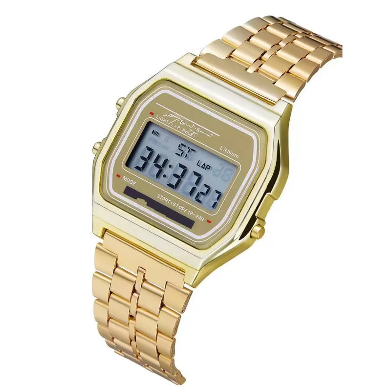 Digital Sports Ladies Watch LED Multifunction Silicone Wristwatch for Women Gift