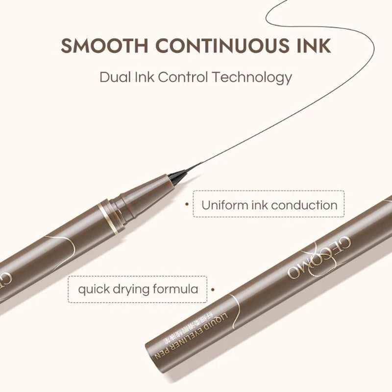 Waterproof Liquid Eyeliner Pen - Ultra-Thin, Long Lasting, Quick Dry, No Smudging