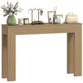 47-Inch Narrow Entryway Console Table for Hallway Living Room - Natural Wood