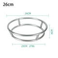 Stainless Steel Wok Support Rack - Universal Round Bottom Wok Holder for Kitchen Cooking