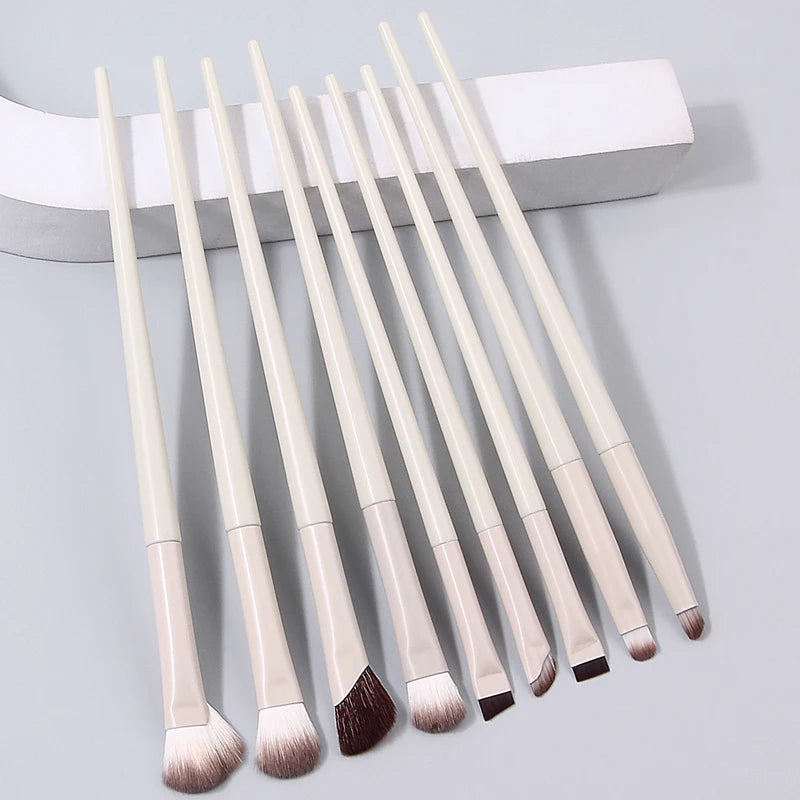 Multi-Color 5/9/10pcs Eye Makeup Brush Set with Soft Bristles for Eyeliner Eyebrow Contour